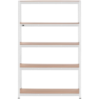 Regał magazynowy metalowy 5 półek 750 kg 120 x 40 x 180 cm szary