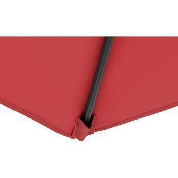 Parasol ogrodowy okrągły duży uchylny z korbką śr. 300 cm bordowy