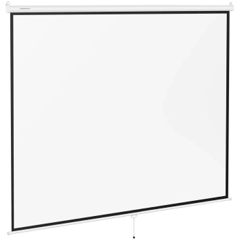 Ekran do projektora półautomatyczny ścienny sufitowy matowy biały 150'' 312.8x239 cm 4:3