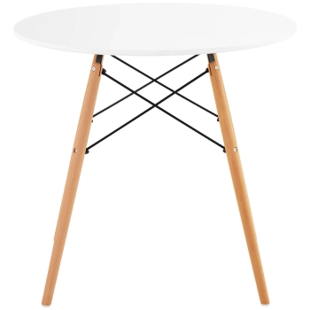 Stolik stół skandynawski do salonu biura nowoczesny okrągły śr. 80 cm wys. 74 cm