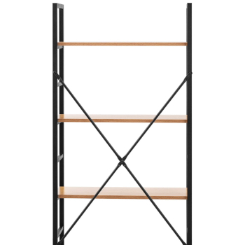 Regał na książki dekoracje ze stalową ramą loft industrialny maks. 150 kg 4 PÓŁKI