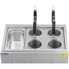 Makaroniarka warnik do gotowania makaronu z kranikami 4 kosze + GN 1/3 3 x 6,5 l 3000 W