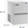 Barowa kostkarka maszyna do kostek lodu 50 kg/dzień 13 kg 350 W
