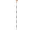 Mini pryzmat lustro dalmiercze geodezyjne z tyczką i podstawą srebrna powłoka śr. 3,6 cm 1,26 m