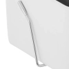 Fotel fryzjerski barberski kosmetyczny z podnóżkiem wys. 47-63 cm czarno - biały