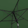 Parasol ogrodowy okrągły duży uchylny z korbką śr. 300 cm zielony