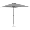 Parasol ogrodowy prostokątny uchylny z korbką 200 x 300 cm ciemnoszary