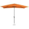 Parasol ogrodowy prostokątny uchylny z korbką 200 x 300 cm pomarańczowy