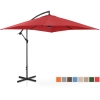 Parasol ogrodowy na wysięgniku kwadratowy 250 x 250 cm bordowy