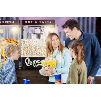 Maszyna urządzenie do prażenia popcornu 4-5 kg/h 1.2 l czarna