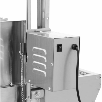 Grill węglowy z rożnem obrotowym elektrycznym do pieczenia prosiaka z osłoną 13 W 40 kg 137 cm