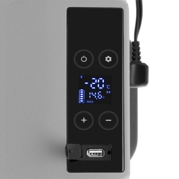 Lodówka samochodowa turystyczna na kółkach z funkcją mrożenia 12/24 V DC/AC 60 W 30 l