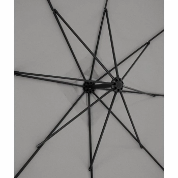Parasol ogrodowy na wysięgniku kwadratowy 250 x 250 cm ciemnoszary