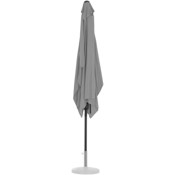 Parasol ogrodowy prostokątny uchylny z korbką 200 x 300 cm ciemnoszary