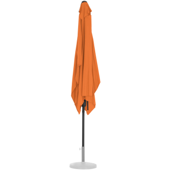 Parasol ogrodowy prostokątny uchylny z korbką 200 x 300 cm pomarańczowy