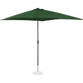Parasol ogrodowy prostokątny z korbką 200 x 300 cm zielony