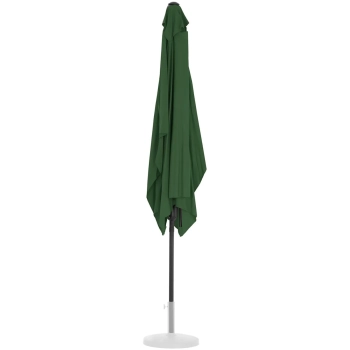 Parasol ogrodowy prostokątny z korbką 200 x 300 cm zielony