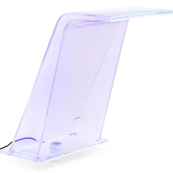 Wylewka wodospadowa z oświetleniem LED 45 cm wypływ wody 395 mm