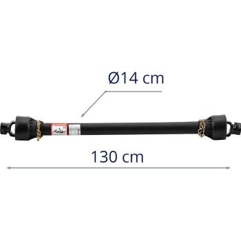 Wałek wał przekaźnika mocy przegubowo teleskopowy 127-194 cm 1 3/8'' 6 zębów