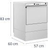 Zmywarka do naczyń podblatowa kosz 50 x 50 cm do 30 cykli/h 6600 W