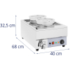 Bemar elektryczny podgrzewacz stacja do zupy fondue czekolady 1500 W 2 x 7 l