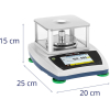 Waga laboratoryjna analityczna ze szklaną osłoną panelem dotykowym LCD 300 g / 0.001 g