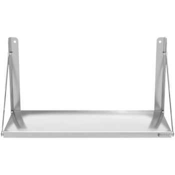 Półka ścienna gastronomiczna składana ze stali nierdzewnej do 40 kg 80 x 30 cm
