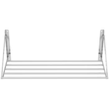 Półka ścienna składana ze stali nierdzewnej do 40 kg 100 x 45 cm