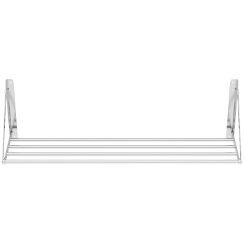 Półka ścienna składana ze stali nierdzewnej do 40 kg 120 x 30 cm