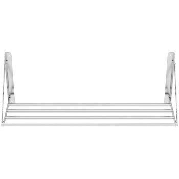 Półka ścienna składana ze stali nierdzewnej do 40 kg 100 x 30 cm