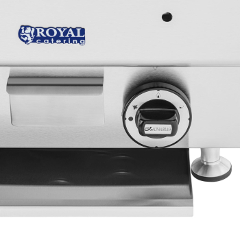 Grill lawowy na gaz ziemny ryflowany 50 x 27 cm 7200 W