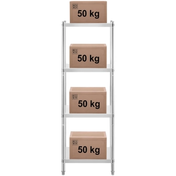 Regał metalowy magazynowy gastronomiczny do 200 kg 60 x 60 x 180 cm