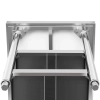 Stół blat roboczy centralny stalowy 2 półki 180 x 70 cm do 600 kg
