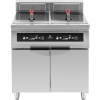 Frytownica indukcyjna podwójna z szafką 2 x 30 l 60-190 C 380 V 20000 W
