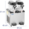 Granitor maszyna do napojów slush sorbetów podwójna LED 2 x 6 l 500 W