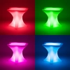 Stolik barowy klubowy podświetlany RGBW LED 80 x 80 x 110 cm