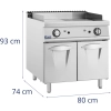 Grill gazowy podwójny gładki ryflowany z szafką wolnostojący 12 kW