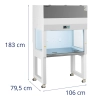 Komora laminarna laboratoryjna do sterylnej pracy 920 x 690 x 650 mm 240 W