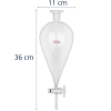 Rozdzielacz laboratoryjny szklany gruszkowy 1000 ml szlif 24/30