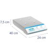 Mieszadło magnetyczne laboratoryjne 4 x 1000 ml 0-2400 obr./min