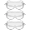 Gogle okulary ochronne BHP przeciwpyłowe - zestaw 3 szt.