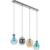 Lampa sufitowa nowoczesna 4 punktowa E27 - szklane klosze
