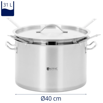 Garnek do gotowania makronu z 4 wkładami śr. 40 cm 31 l
