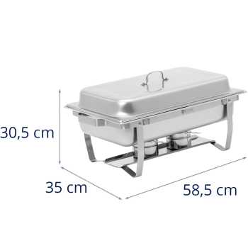 Podgrzewacz do potraw bemar bufetowy na pastę GN 1/1 7.5 l STAL- zestaw 4 szt.