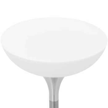 Stolik barowy klubowy podświetlany na baterie RGBW LED śr. 80 x 107 cm - biały okrągły