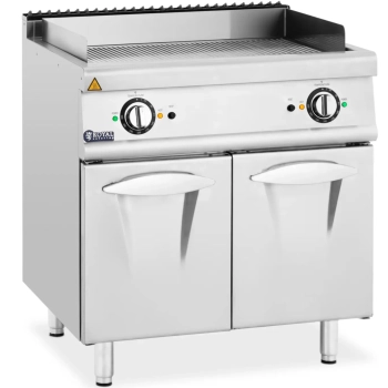 Grill płyta grillowa elektryczna podwójna ryflowana z szafką wolnostojąca 10.8 kW 400 V