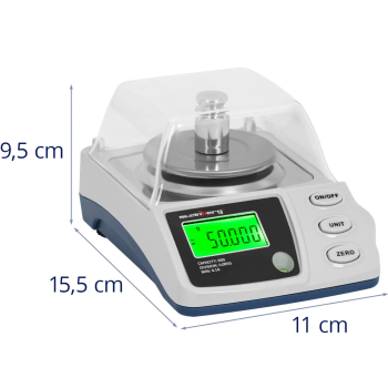 Waga laboratoryjna precyzyjna z osłoną 0.1-60 g / 0.005 g