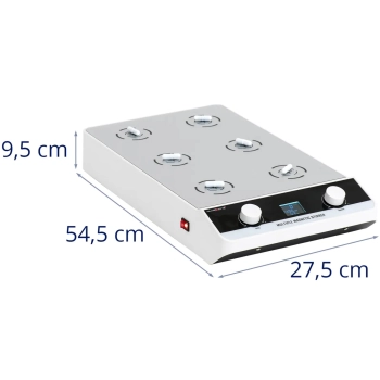 Mieszadło magnetyczne laboratoryjne 6 x 1000 ml 100-1500 obr./min