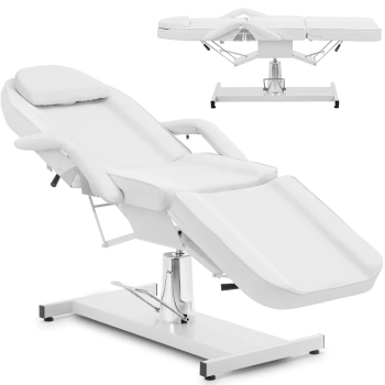 Fotel kosmetyczny do tatuażu masażu spa CAPUA - biały