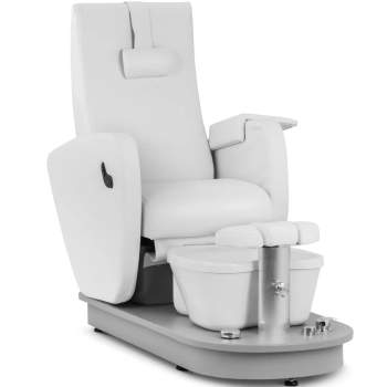 Fotel kosmetyczny podologiczny do pedicure z brodzikiem elektryczny HAVANA - biały